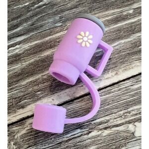 Myomi Stanley Cup 1 Straw Cap Cover Silicone Protector Lilac Purple Topper Piece
